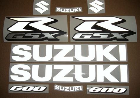 Suzuki GSX-R 600 2005 full aftermarket decals set stickers kit reproduction graphics restoration adhesivos pegatinas autocollants logo K5 (243) 133. . Gsxr 600 decals